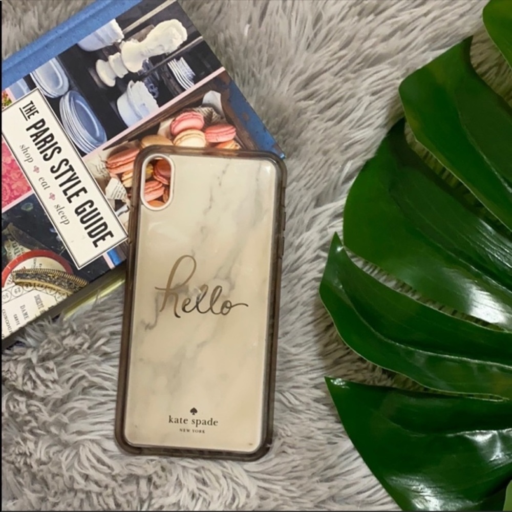 🌺Kate spade  marble hello magnetic iPhone case